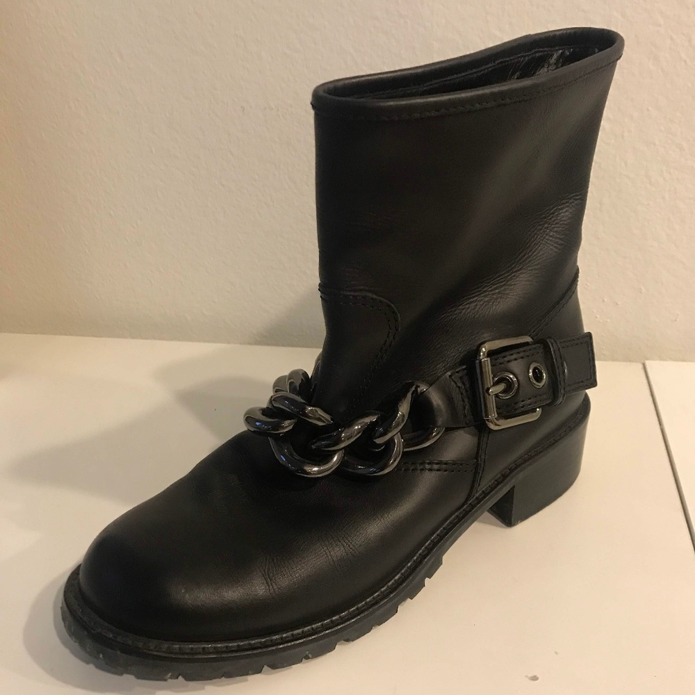 Giuseppe Zanotti Black Leather Ankle Boots